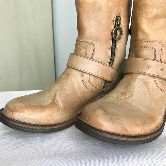 FIORENTINI + BAKER Eternity Eli Leather Zip Half Calf Moto Boots - Picture 6 of 14